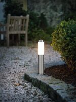 EGLO Helsinki LED Aussenllampe – Pollerleuchte Edelstahl IP65 für sichere Wege – Bild 2