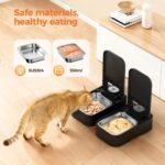 SOOFPET Doppel-Futterautomat für Katzen & Hunde mit 48h Timer – 700ml Nassfutterautomat – Bild 2