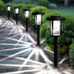 Solpex 6er Set LED Solarleuchten für Garten – Warmweiss Wegbeleuchtung mit automatischer Steuerung