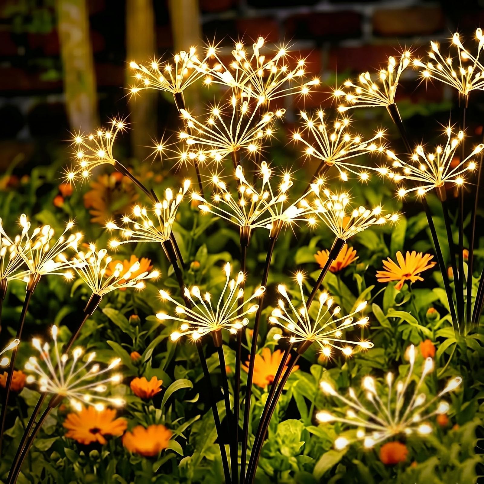 yowin Solar Gartenleuchten 2er Set mit 160 LEDs – IP65 Wasserdicht & 8 Modi für Balkon & Terrasse