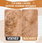 Golden Pets Unterwollbürste 2in1 – Profi-Fellbürste für Hunde & Katzen | Entfilzung & Unterwolle – Bild 6