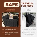 Looxmeer Hundeautositz bis 26 kg – Stabiler Rückbanksitz mit Sicherheitsgurt & Aufbewahrung – Bild 3