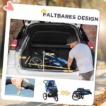 PawHut Hundebuggy klappbar für Hunde & Katzen bis 20 kg – Blau – Bild 7