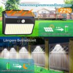 SIGRILL 6er Set Solar-Wandleuchten mit Bewegungsmelder – 150 LED für Garten & Garage – Bild 2