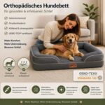 CORTES PETS Orthopädisches Hundebett 90 x 64 cm – Memory Foam & Gel für mittelgroße Hunde – Bild 3