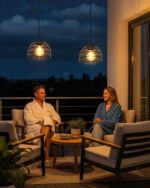 FabStyl 2er Set Boho LED Hängelampe mit Fernbedienung – Batteriebetrieb für Aussen & Innen – Bild 7