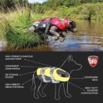 EzyDog Hundeschwimmweste XS – Rettungsweste mit Griff & Reflektoren für kleine Hunde – Bild 3