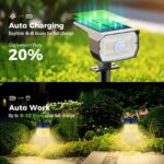 nipify 4er Set Solarleuchten mit Bewegungsmelder – LED Gartenbeleuchtung IP65 wasserdicht – Bild 2