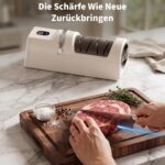 Kiseely Elektrischer Messerschärfer 5-in-1 mit Diamantschleifmittel – wiederaufladbar – Bild 7