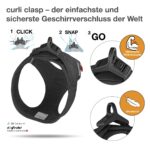 curli Vest Harness Clasp Air-Mesh S – Leichtes Hundegeschirr mit 70 kg Zuglast – Bild 3