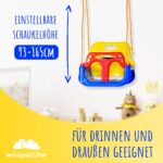 WOLKENGLÜCK® Babyschaukel 3 in 1 – Mitwachsende Kinderschaukel für 6 Monate bis 6+ Jahre – Bild 5
