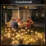 4er Set ICRGB Firefly Solarlampen – Schwingende LED-Gartenleuchten IP65 wasserdicht – Bild 3
