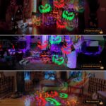 Moxled Halloween Projektor Doppelkopf mit Timer – Wasserdicht Outdoor Deko für Garten & Hof – Bild 2