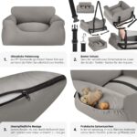 tectake® Hundeautositz Milow – Sicherer Autositz für kleine & grosse Hunde – Bild 4