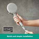 hansgrohe Croma 100 Duschkopf mit 4 Strahlarten – Premium Handbrause mit QuickClean – Bild 7