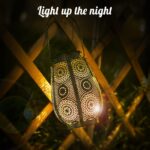 Bonsery Solarlaterne Türkis – Vintage Gartenleuchte IP65 wasserdicht, 15 Lumen – Bild 5