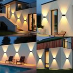 sununiny Solar-Wandleuchte 4er Set – 9 Farben, 11 Modi, IP65 wasserdicht für Garten & Terrasse – Bild 4