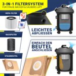MASKO Industriestaubsauger 2300W – Nass-Trockensauger mit HEPA & Push&Clean System – Bild 9