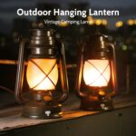 KINGLEAD LED Vintage Laterne 2er Set mit Flammeneffekt – USB Wiederaufladbar & Dimmbar – Bild 2