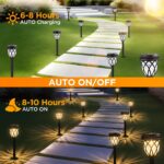 HELESIN Solarleuchten Garten 6er Set – IP44 Wasserdicht mit Warmweiss für Aussen – Bild 2