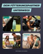 Wemoh Tragbarer Flaschenwärmer 450ml – 100W Schnellaufwärmung mit Selbstreinigung für unterwegs – Bild 9