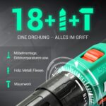 DCA 20V Akku-Schlagbohrschrauber 40 Nm – Profi-Bohrmaschine mit 22500 Schlägen/min – Bild 4