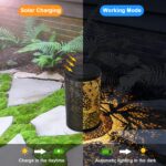 ZWOOS Solarlaterne für Aussen – Gartenlaterne IP44 wasserdicht, hängend & stehend – Bild 3