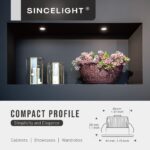 SINCELIGHT LED Mini Einbaustrahler 5er-Pack – IP65 Wasserdicht, 2700K Warmweiss für Schränke & Vitrinen – Bild 4
