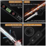 Beizkna Lötkolben Set 80W – LCD-Temperaturregelung 180–520°C mit 5 Spitzen & Zubehör – Bild 2