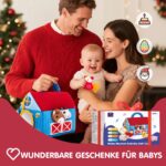 hahaland Montessori Bauernhof-Spielzeug mit 6 Sensorik-Plüschtieren – Lernspielzeug für Babys 6–12 Monate – Bild 10