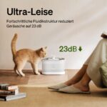 PETLIBRO Dockstream Katzenbrunnen 2.5L Edelstahl – Kabellose Pumpe, 23dB ultraleise – Bild 7