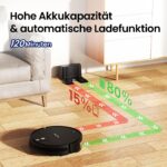 VersLife L6 Saugroboter mit Wischfunktion – 4000Pa, 120 Min, App & Alexa Steuerung – Bild 5