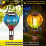 IEEILULU 2er Set Solar-Heissluftballon mit Flammeneffekt – Gartendeko für Aussen – Bild 2