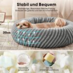 Pawk Hundebett ø76 cm mit Memory-Schaum – Weiches Donut-Design für Mittelgrosse Hunde – Bild 4
