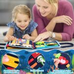 ACDAY Busy Board Montessori Spielzeug – 20 Lernaktivitäten für Kleinkinder ab 1 Jahr (Blau) – Bild 6