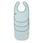 LÄSSIG Baby Lätzchen Set 5er Pack – Wasserdicht mit Klettverschluss & Bio-Baumwolle – Bild 3