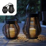 Gadgy Solar Laternen 2er Set – Wetterfeste LED Solarleuchten für Garten & Balkon