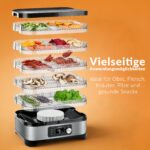 LEHMANN Dörrautomat 450W Edelstahl – Dörrgerät mit 5 Tabletts & 24h-Timer – Bild 6