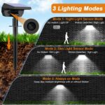 WENATY Solar-Sicherheitsleuchten mit Bewegungsmelder – 48 LED, 1000 Lumen, 4er Set – Bild 3