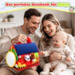 Toyzey Bauernhof-Spielset mit 6 Plüschtieren – Montessori Sensorik Spielzeug ab 6 Monaten – Bild 7