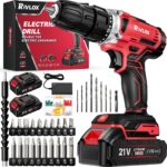 Rivlox 20V Akku-Bohrschrauber Set mit 35Nm & 2x2000mAh – Komplettset für DIY & Reparaturen