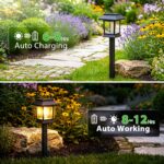 nipify Solar-Gartenleuchten 6er Set, 3000K Warmweiss – IP65 Wegeleuchten für Garten & Terrasse – Bild 2