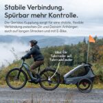 Qeridoo Fahrradkupplung Kuurs-18 – Sichere Anhänger-Anbindung für Standard-Fahrradständer – Bild 6