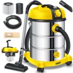 MASKO® Industriestaubsauger 2300W Nass-Trocken mit Push&Clean & Blasfunktion