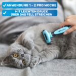 BluePet Unterwollbürste Grösse L – Effektive Fellpflege für Hunde & Katzen – Bild 4
