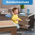 Happy Chlea Kantenschutz Baby-Set – 6,4 m mit Eckenschutzern & Sicherungen – Bild 2
