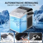 Citybee Eiswürfelmaschine 12kg/24h – Selbstreinigend mit 2 Grössen für Küche & Büro – Bild 3