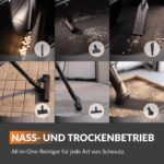 Giraffe Tools Grandstorm Nass- & Trockensauger mit 10 m Schlauch – Wandmontage für Garage – Bild 6