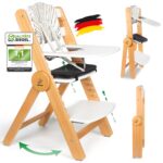 ZWERGHELD® Premium Kinderhochstuhl ZS3 – Mitwachsend bis 90kg, ab 6 Monaten