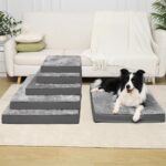 KSIIA Orthopädisches Hundebett XL 104x68cm – Waschbarer Schaum für grosse Hunde – Bild 9